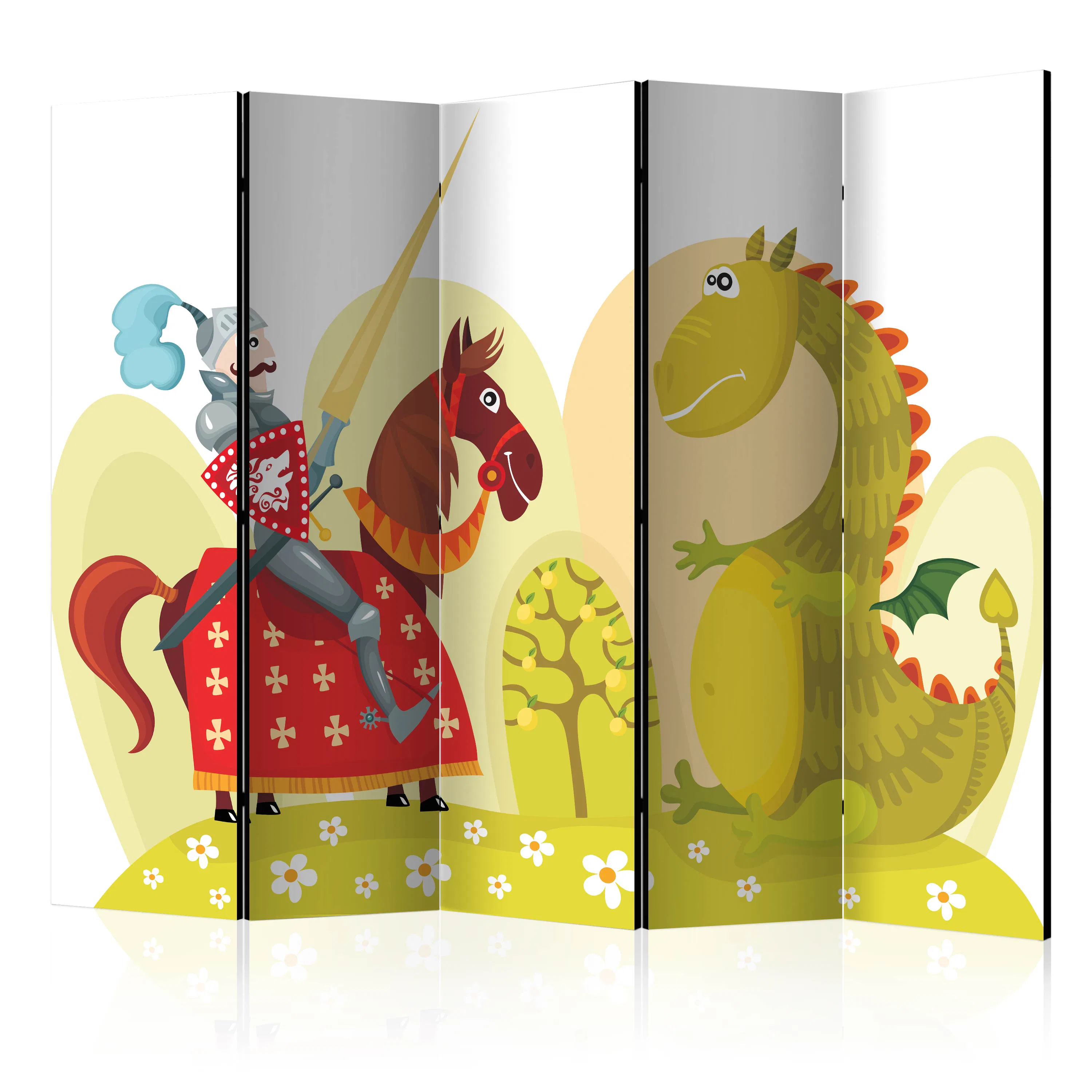 Rumsavdelare Skärmvägg Arkiio Dragon And Knight II 225x172 cm