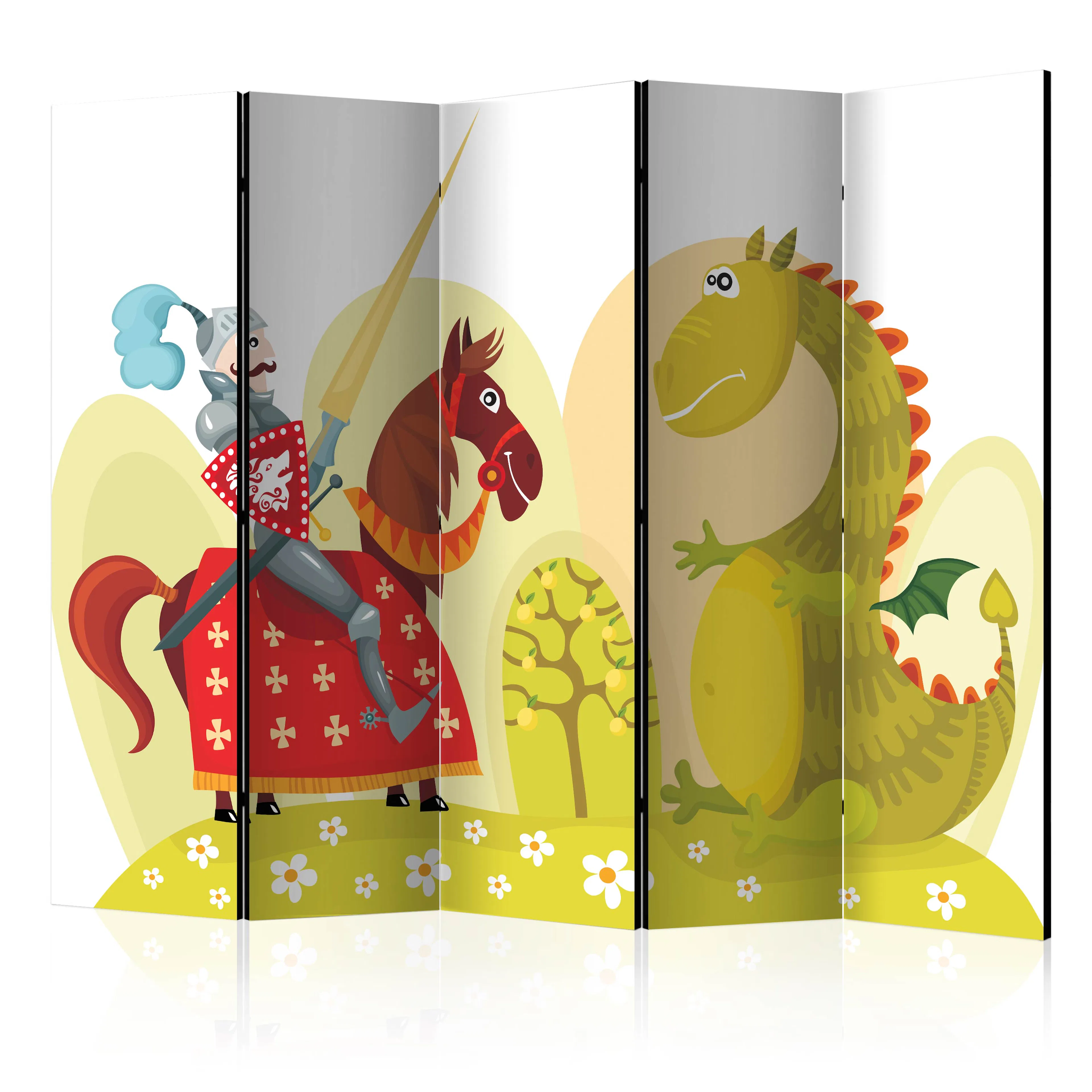 Rumsavdelare Skärmvägg Arkiio Dragon And Knight II 225x172 cm