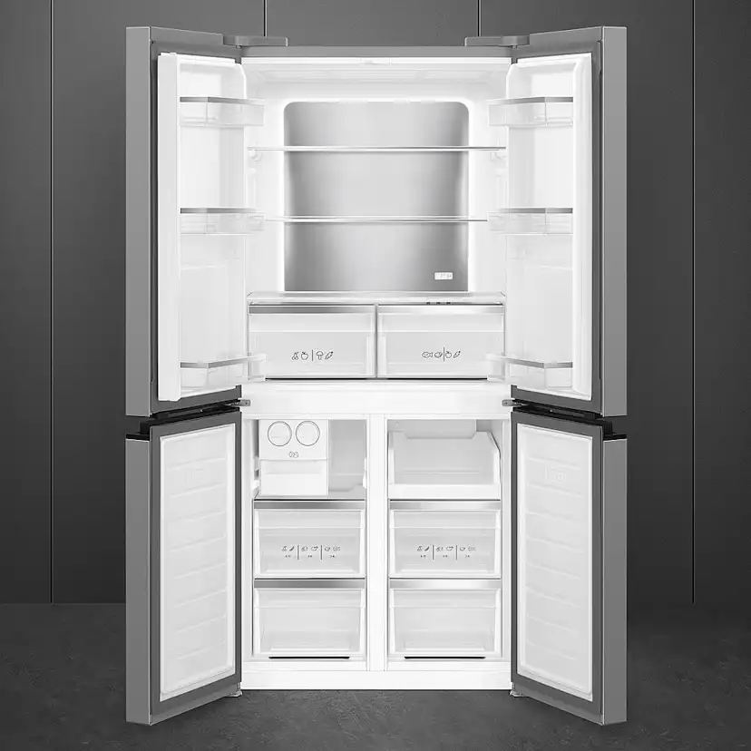 Kombinerad Kyl/Frys Smeg FQI48XD french door, Rostfri stål