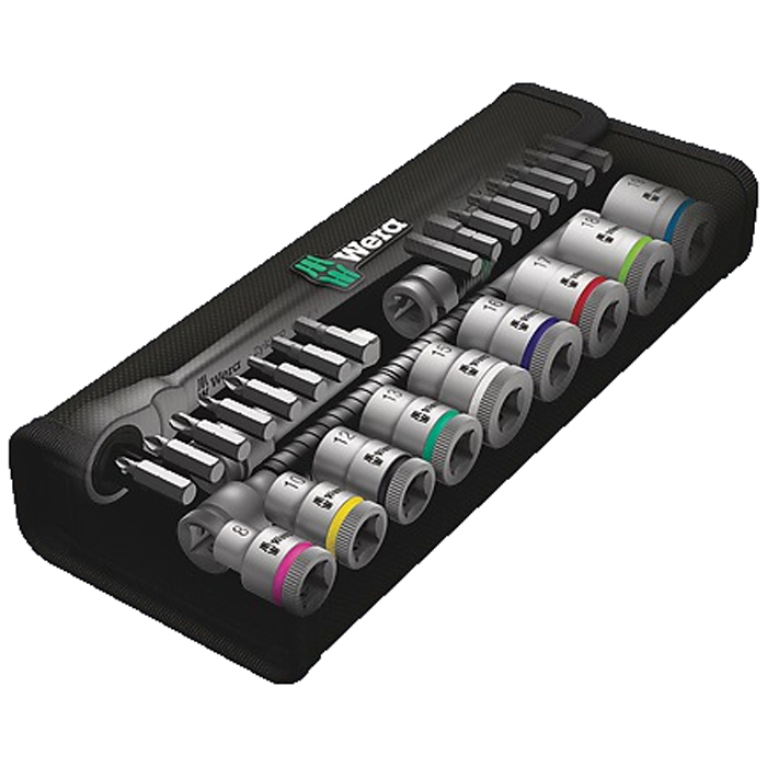 Hylsnyckelsats Wera 8100 Sb 8 Zyklop 3/8tum 29Del