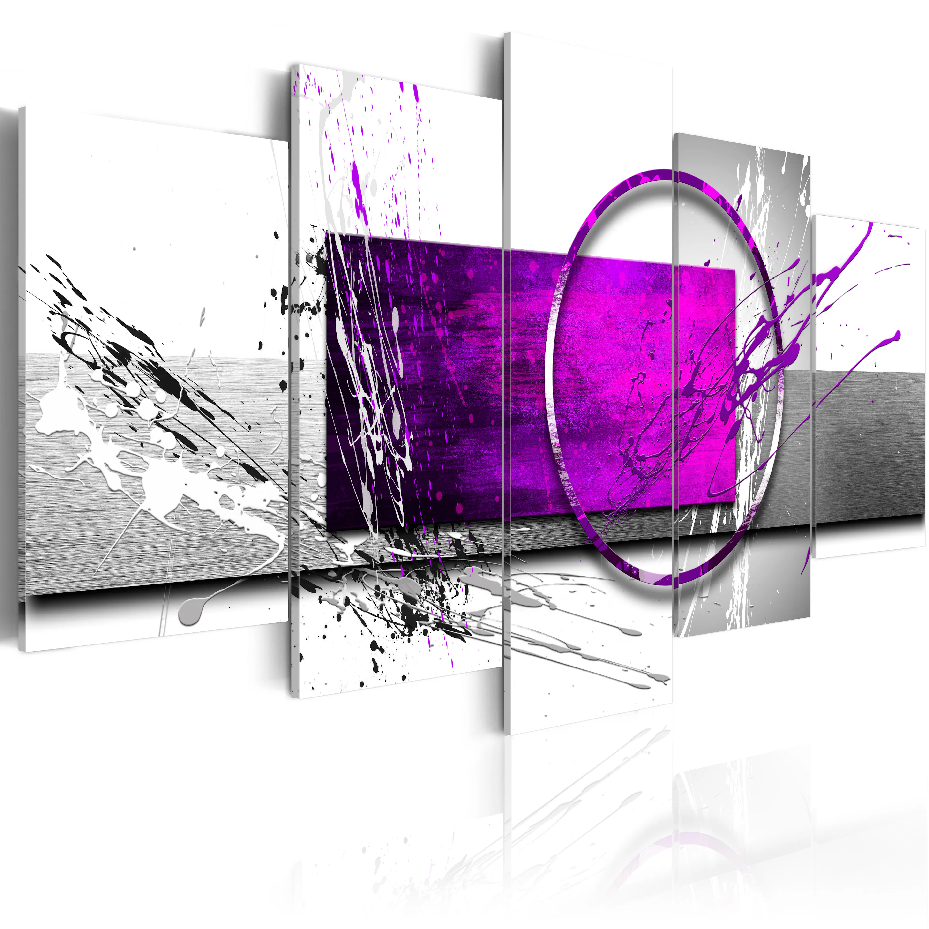 Foto på akryl - Purple Expression [Glass] 200x100 Mått: 200x100 cm