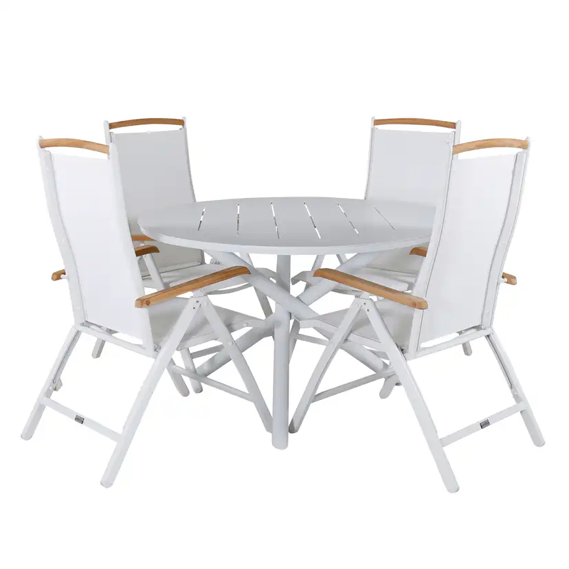 Matgrupp Venture Home Ande med 4 Palle Matstolar