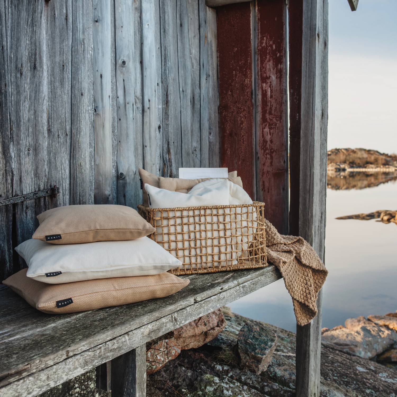 Stolsdyna Linum Pepper Ø37 cm