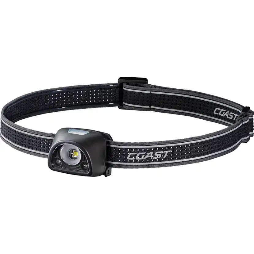 Pannlampa Coast FL1R Uppladdningsbar 435 Lumen Röd/Vit