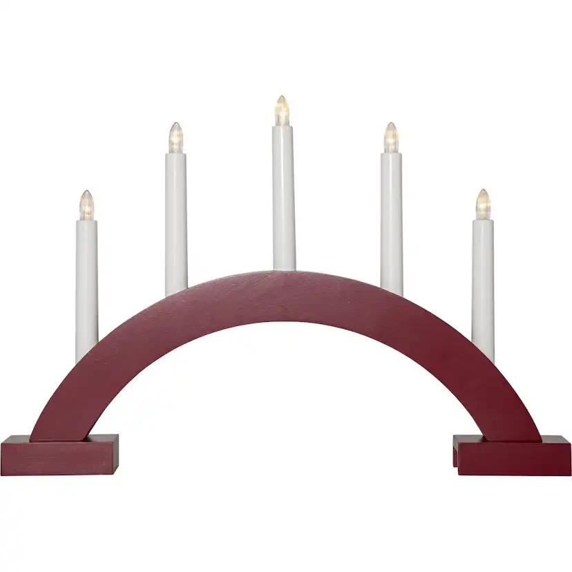 Ljusstake ABBE Röd/Vit
