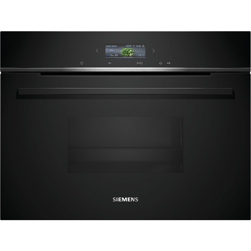 Ugn och Mikro Siemens iQ700 HB776G3B2S + CD714GXB1 Med WIFI och Ångfunktion Svart