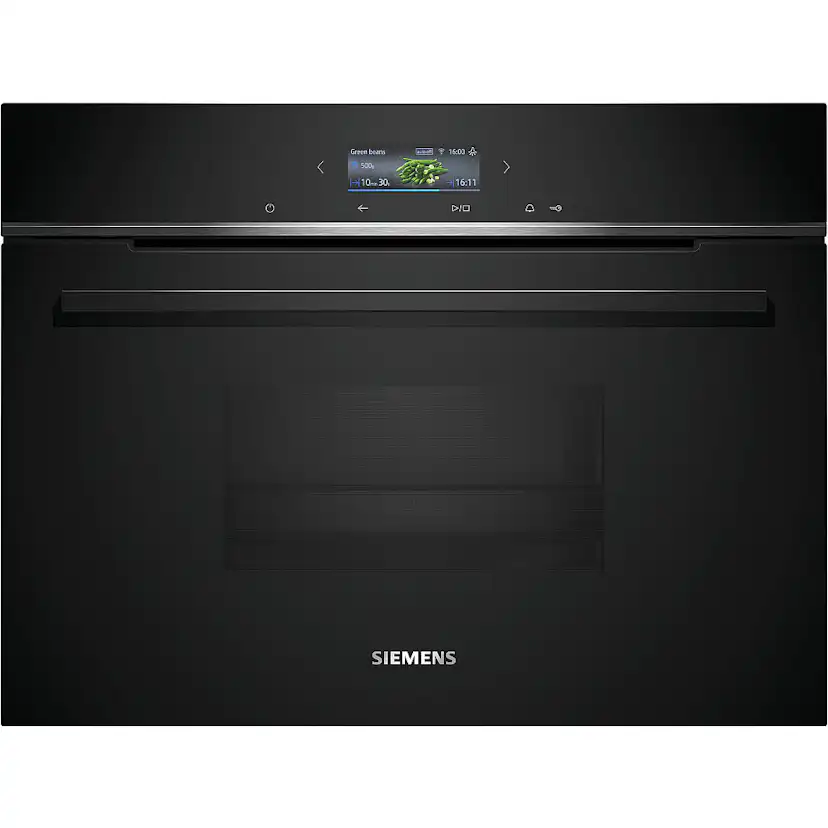 Ugn och Mikro Siemens iQ700 HB776G3B2S + CD714GXB1 Med WIFI och Ångfunktion Svart