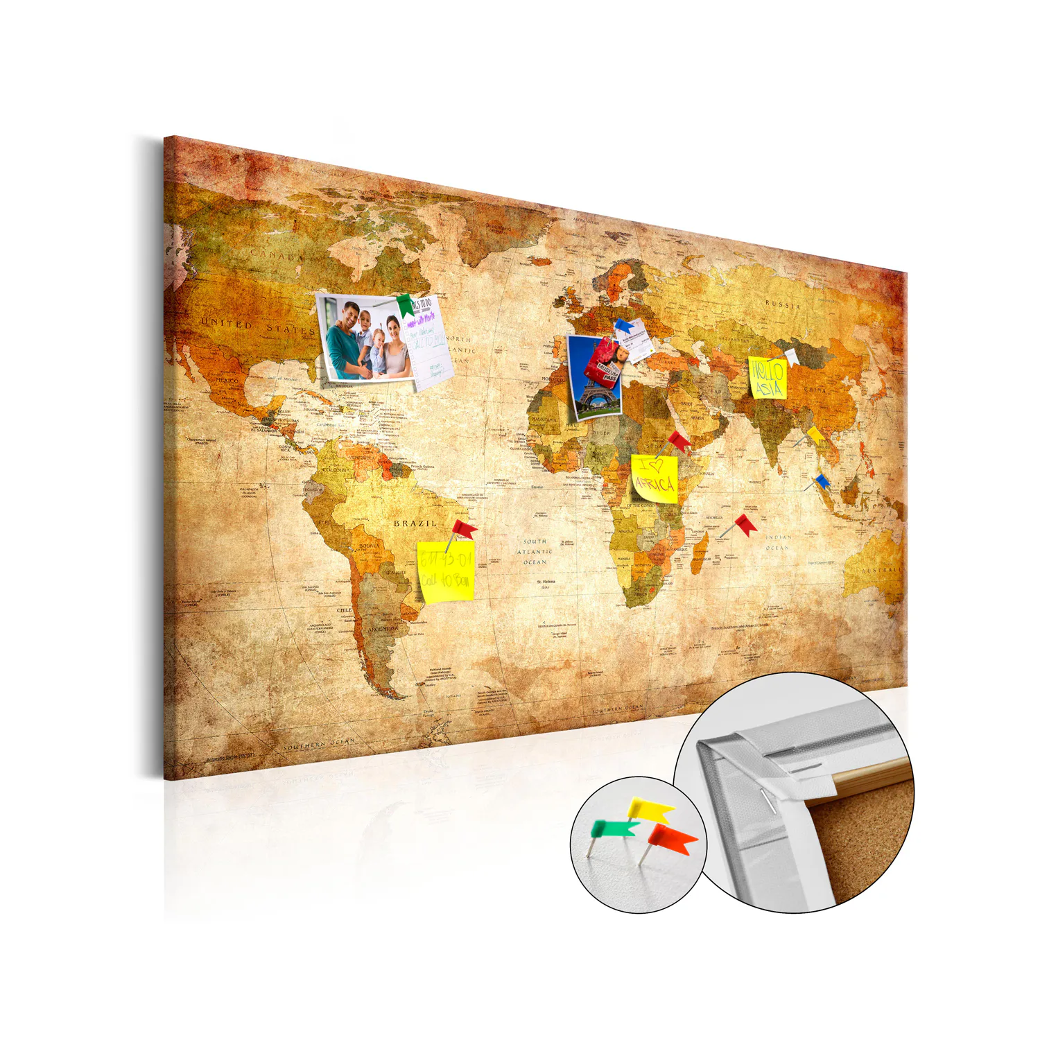Anslagstavla Arkiio World Map Time Travel