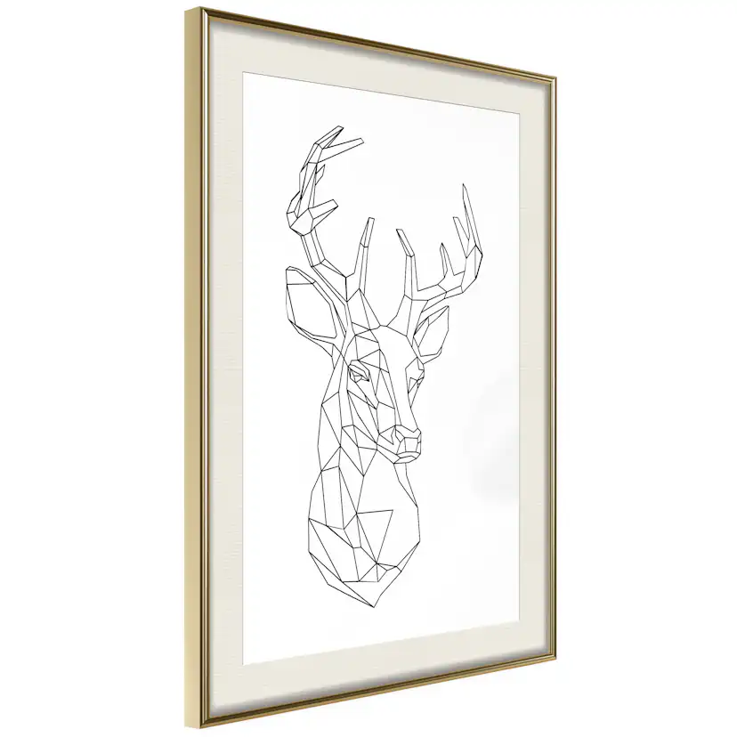 Poster Artgeist Affisch Geometric Deer