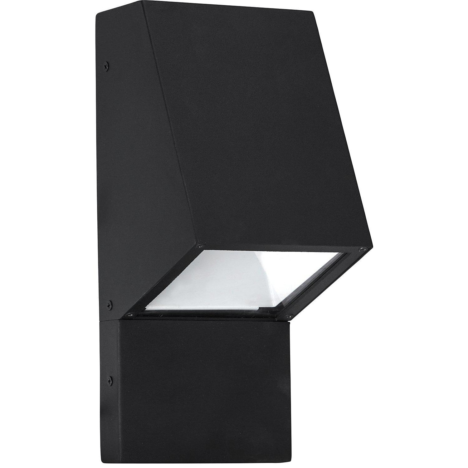 Luton fasadlampa 230V IP44 svart 32cm Svart