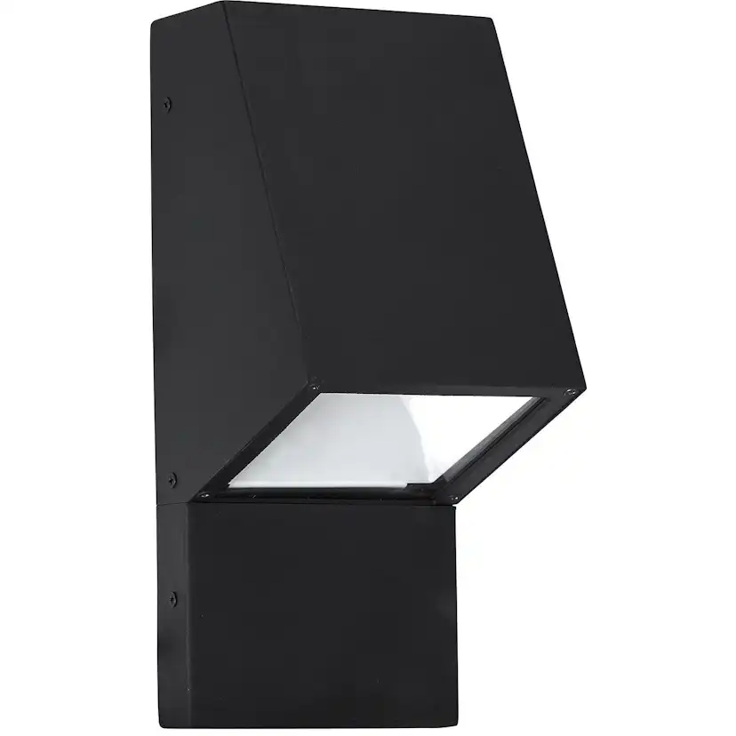 Luton fasadlampa 230V IP44 svart 32cm Svart