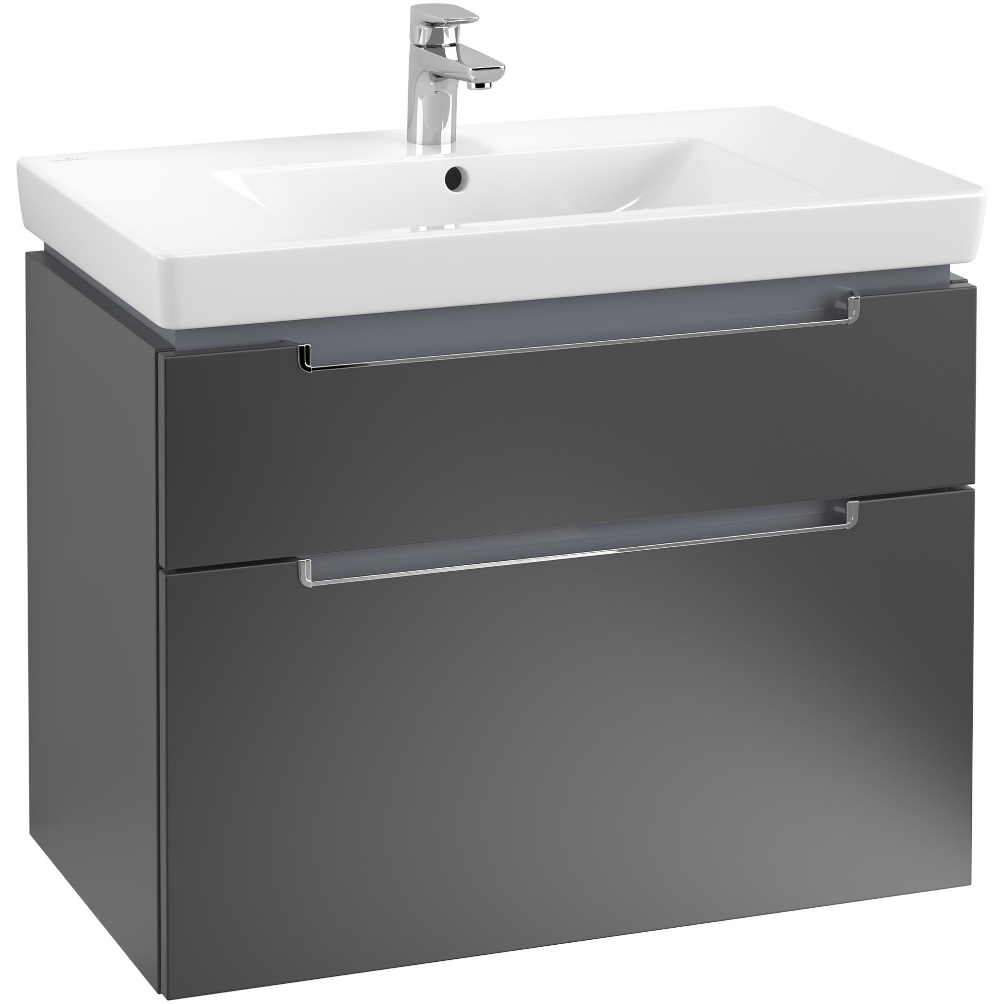 Tvättställsskåp Villeroy & Boch Subway 2.0 med 2 Lådor för Skåpstvättställ