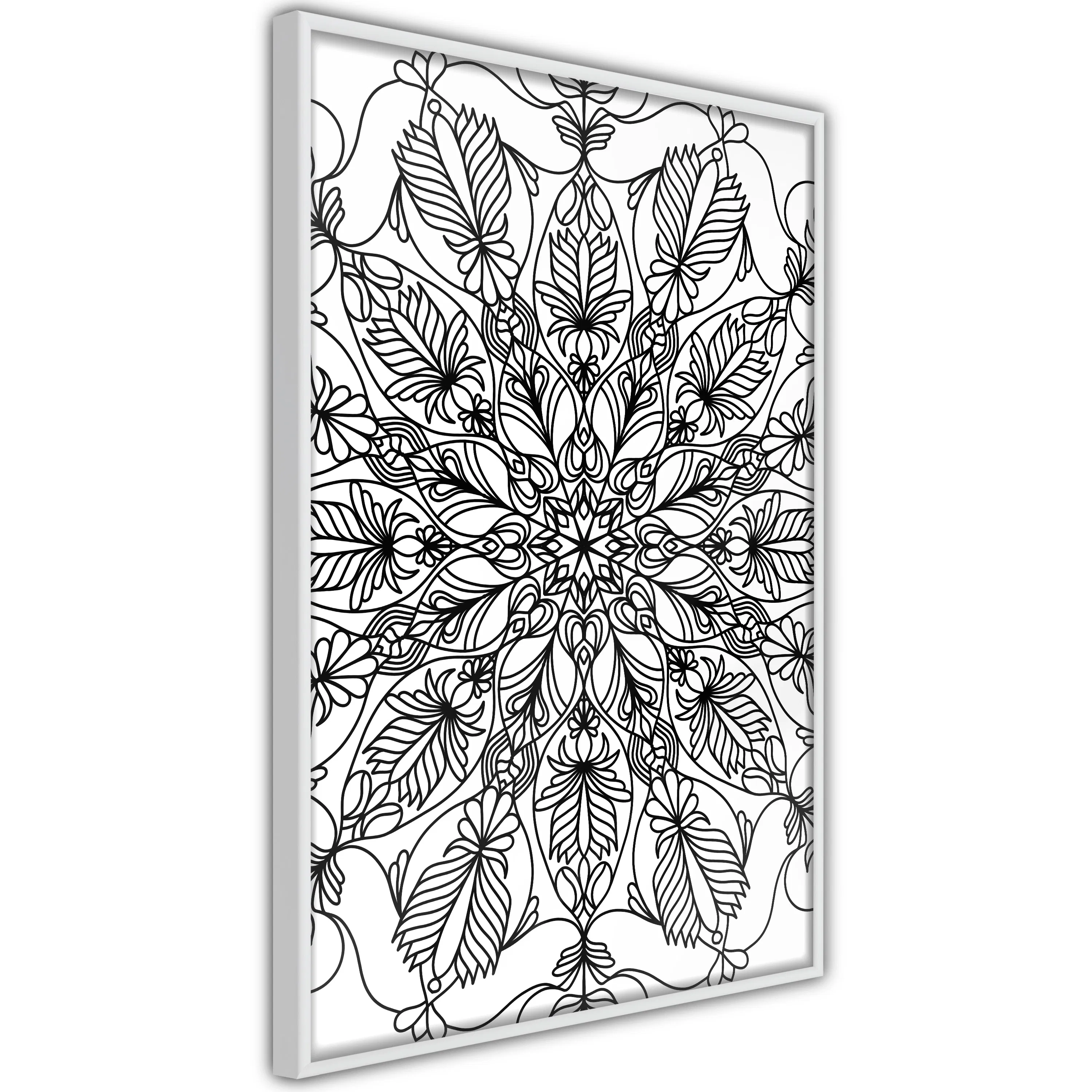 Poster Artgeist Affisch Black Mandala