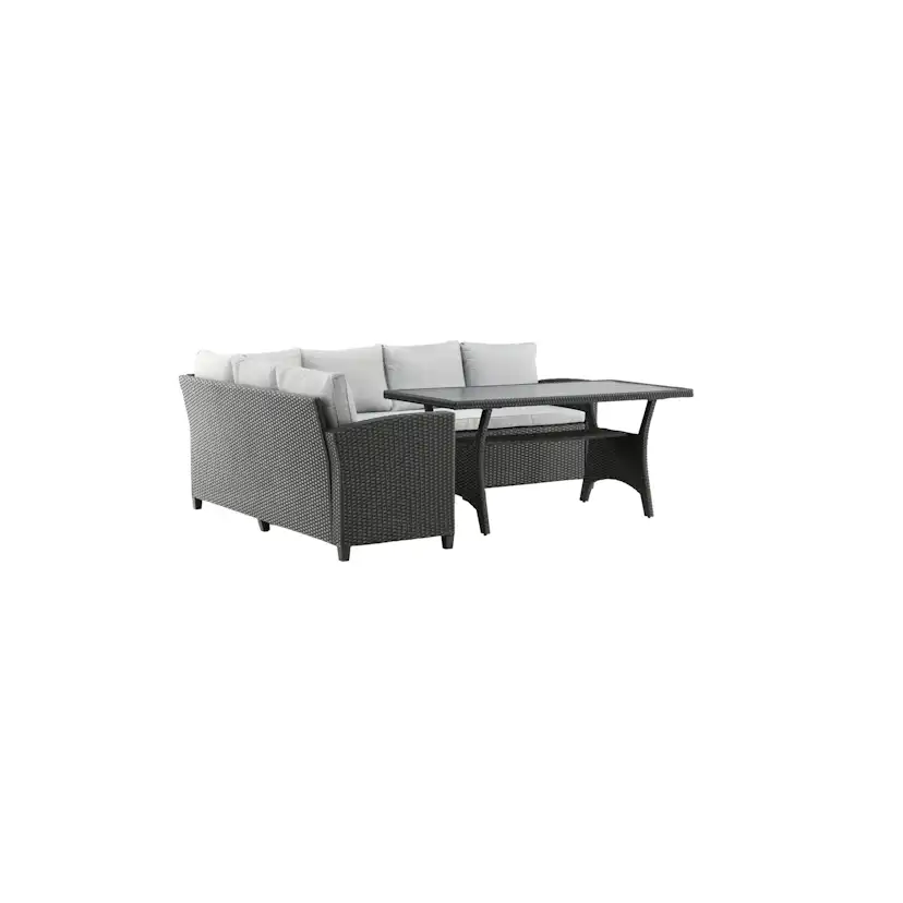 Brentwood Corner sofa - Black/Grey Svart/Grå