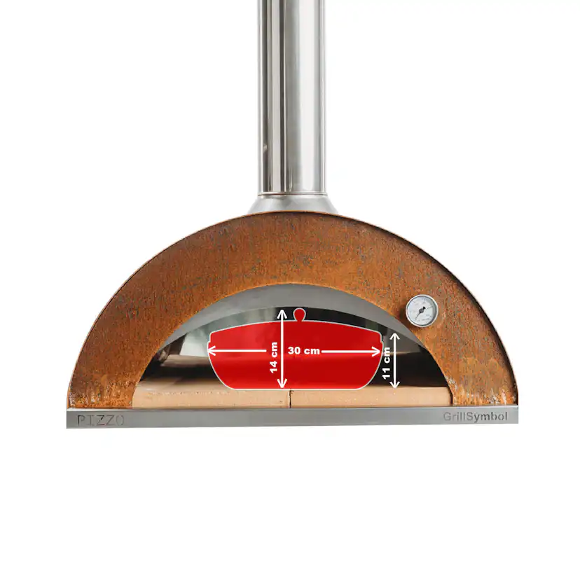Pizzaugn GrillSymbol Pizzo med Pizzabord XL
