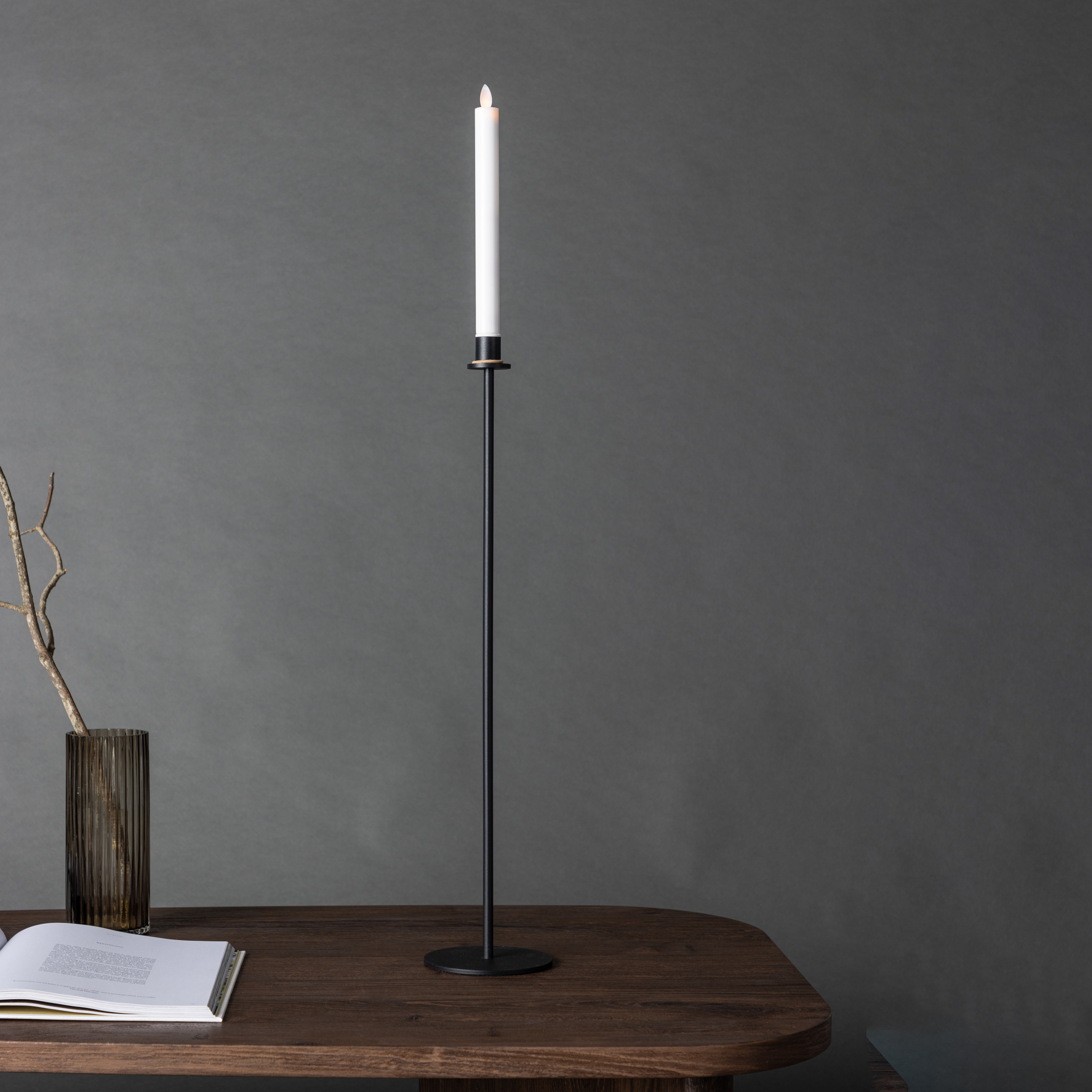Högehall H70cm Candlestick  - Black  / 70 cm