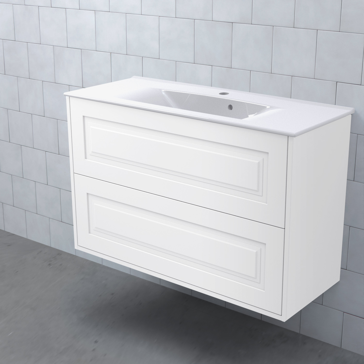 MEJDA Kommod Hög 90-35 Ram M1 Vit BxHXD: 898x572x365 mm, Ram M1 Vit