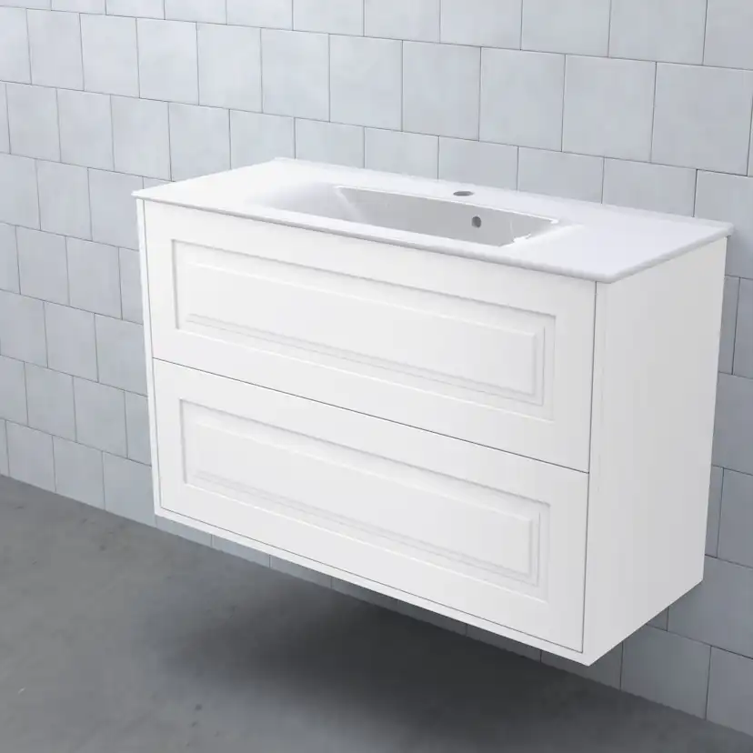 MEJDA Kommod Hög 90-35 Ram M1 Vit BxHXD: 898x572x365 mm, Ram M1 Vit