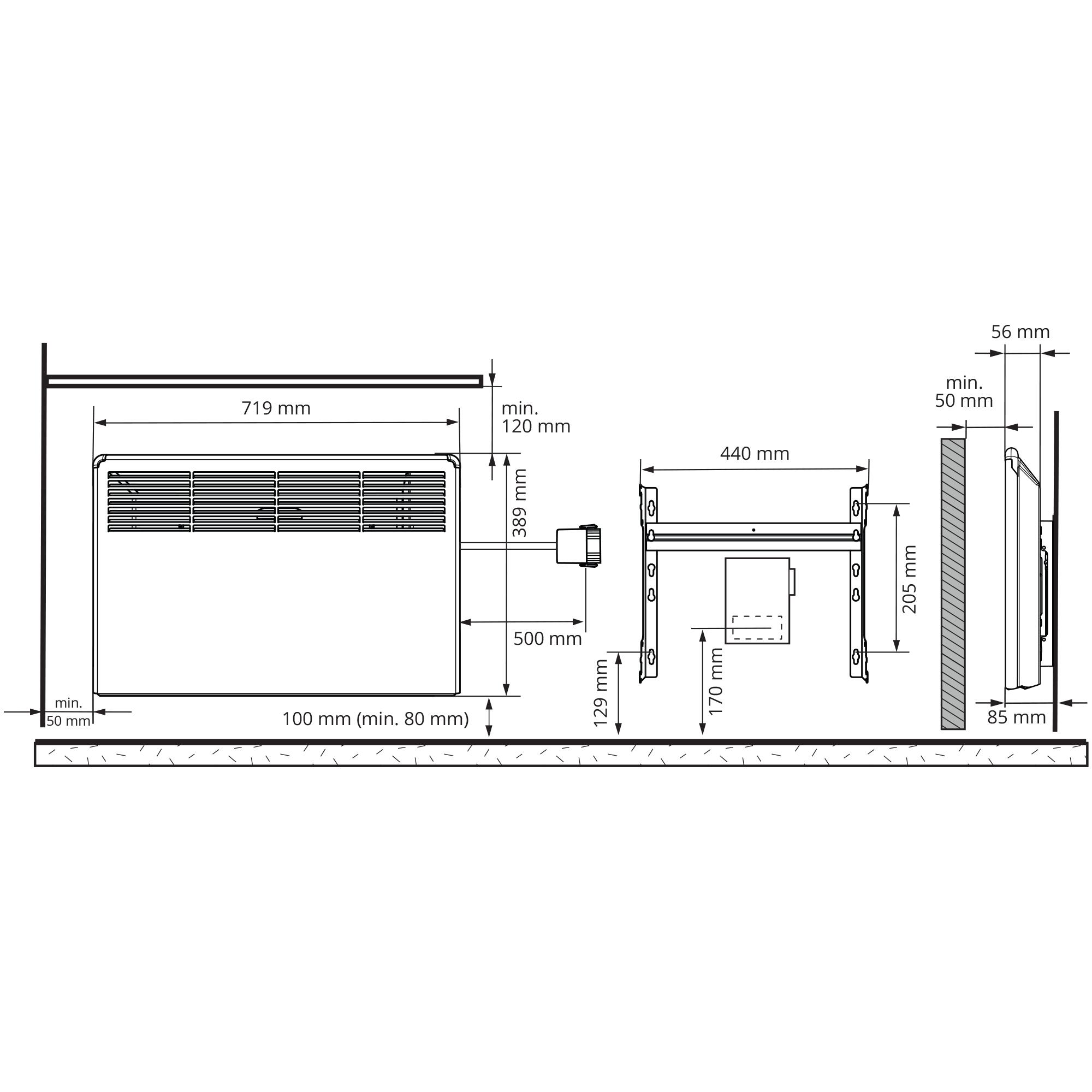 ELRADIATOR BETA 750W/230V BT Beta-EB 750W/230V