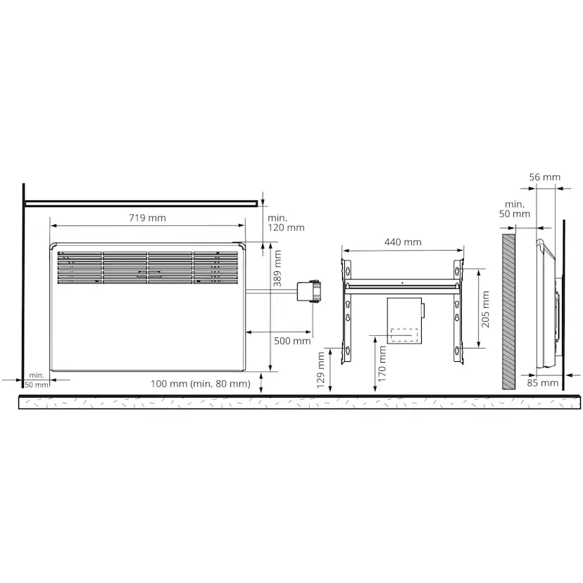 ELRADIATOR BETA 750W/230V BT Beta-EB 750W/230V