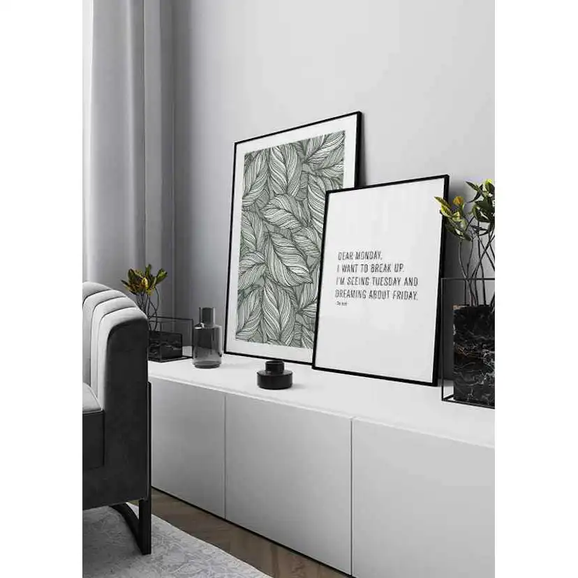 Poster Gallerix Leaf Pattern