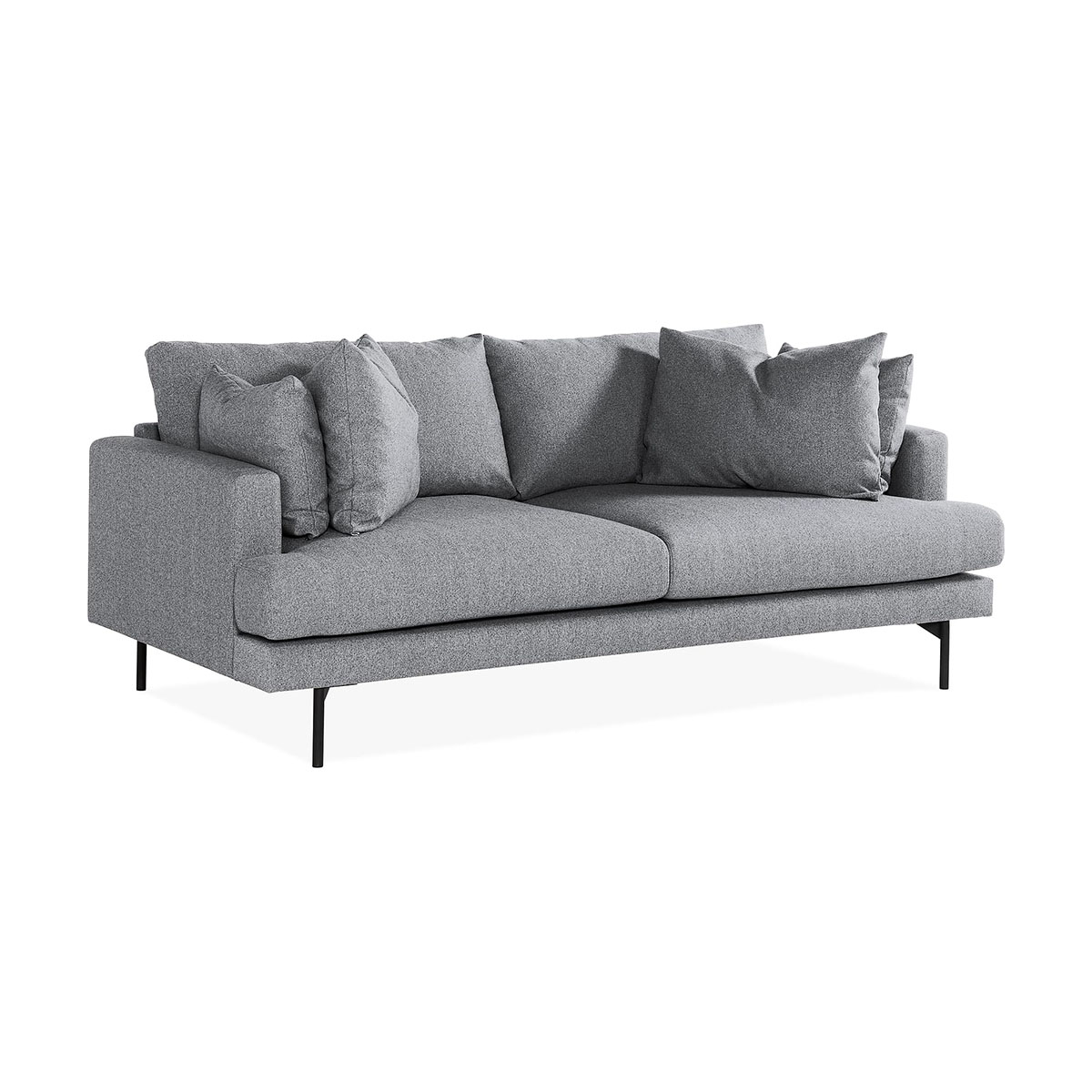 Menard 3-sits Soffa Grå/Svart