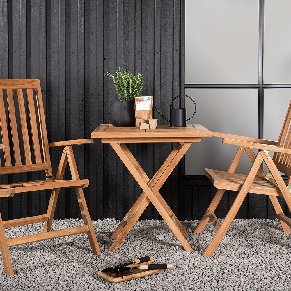 Cafégrupp Venture Home Kenya Klaffbord med 2 Kenya Positionsstolar