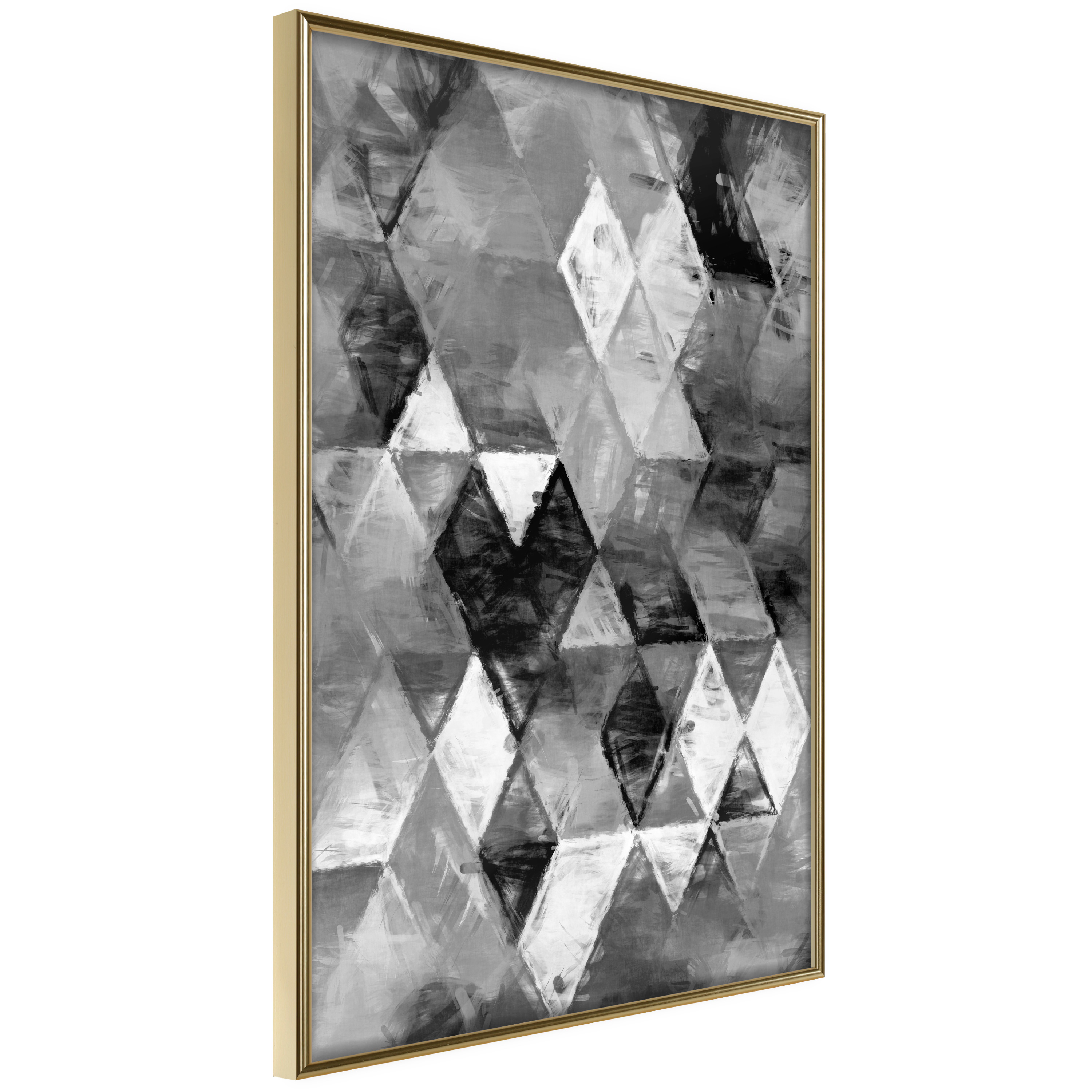 Poster Artgeist Affisch Black and White Diamonds