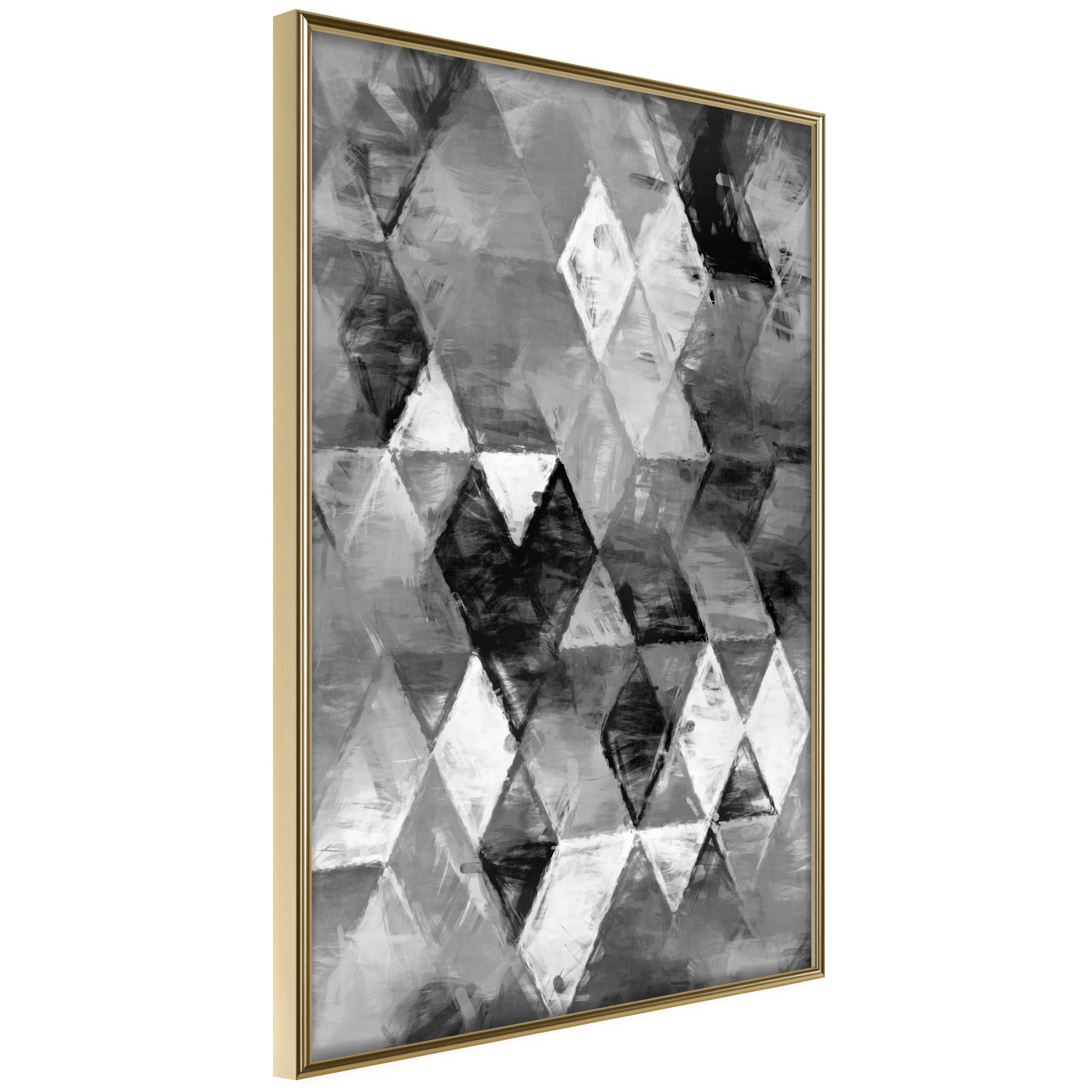 Poster Artgeist Affisch Black and White Diamonds