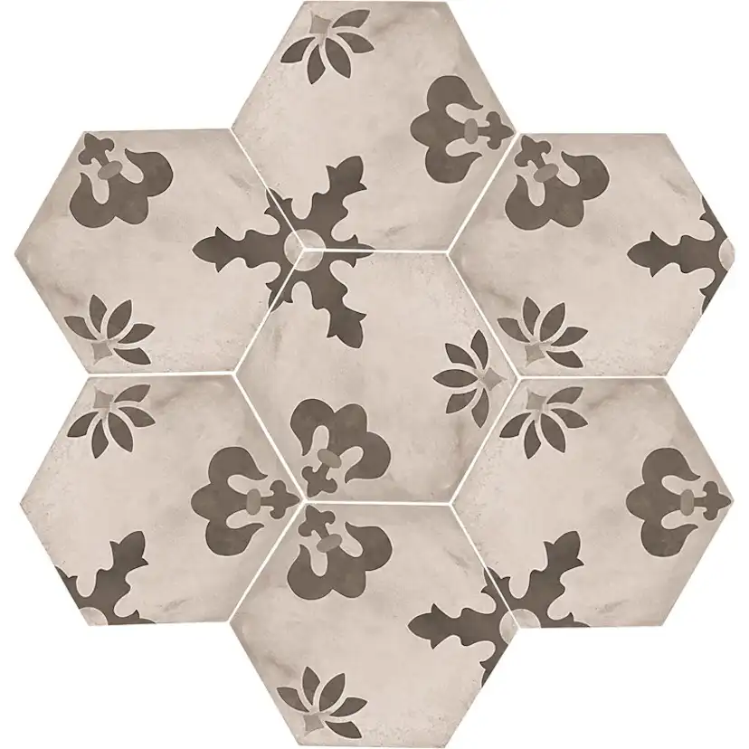 Klinker Konradssons Terra Black Hexagon Mix Giglio 22x25 cm