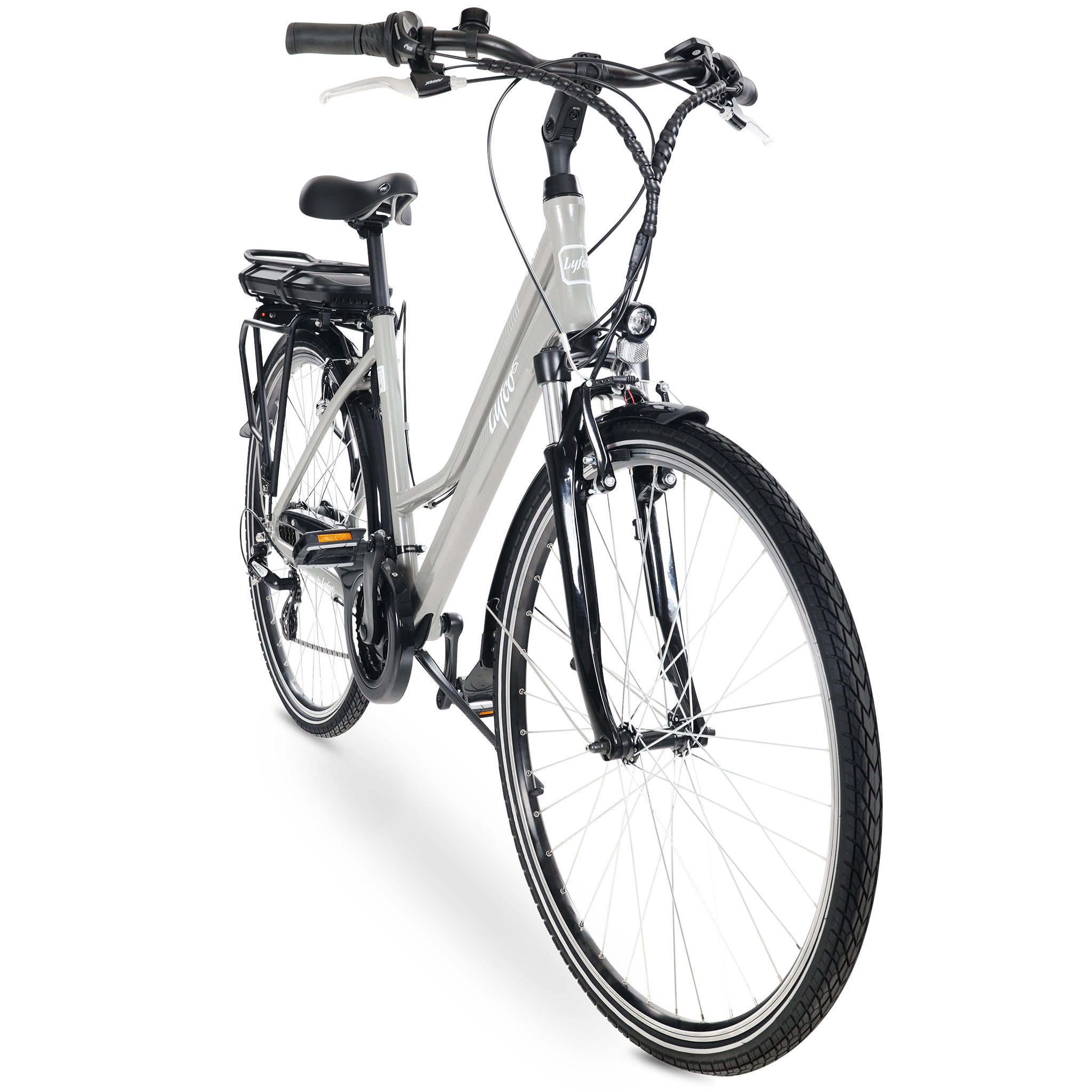 Elcykel Lyfco Dam 28" - Ellen 13 Ah Silver