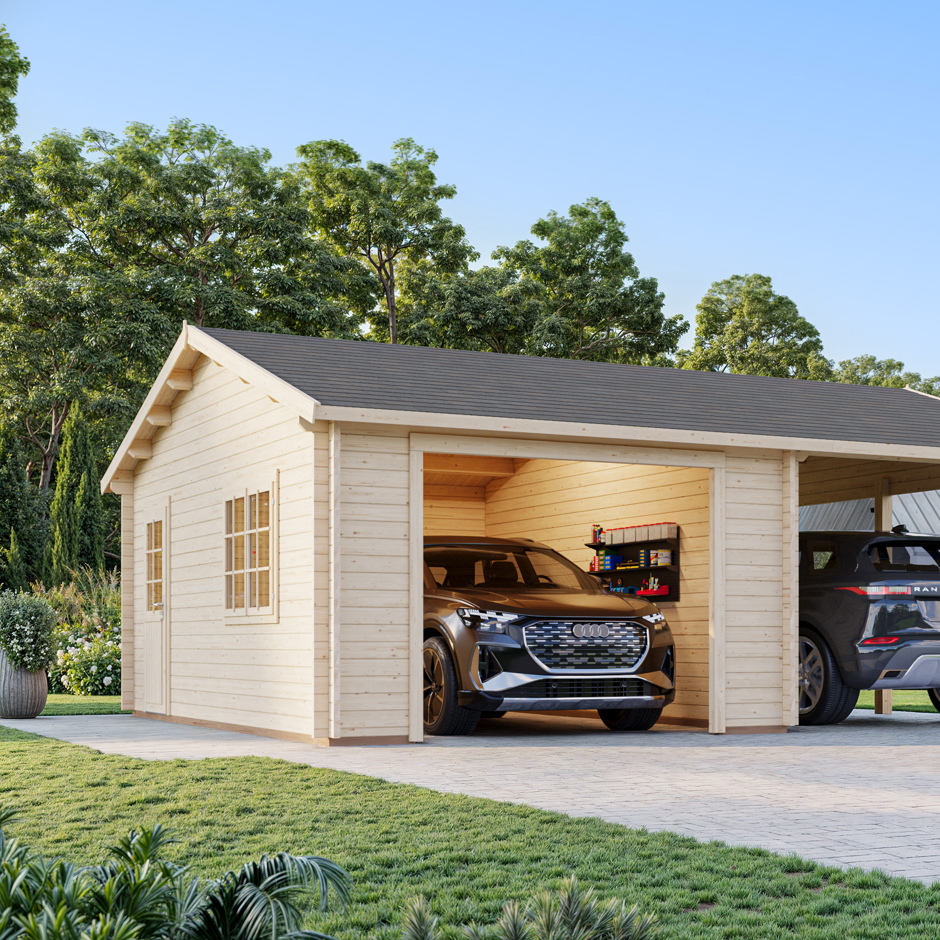 Roger 19,0+16,2 m2 kit BNDIP Impregnerad brun