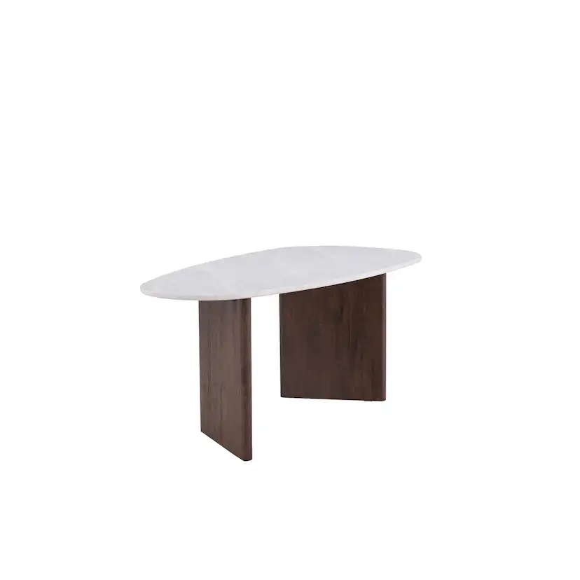 Matbord Venture Home Grönvik Ovalt Bord med Betonglook 180 cm