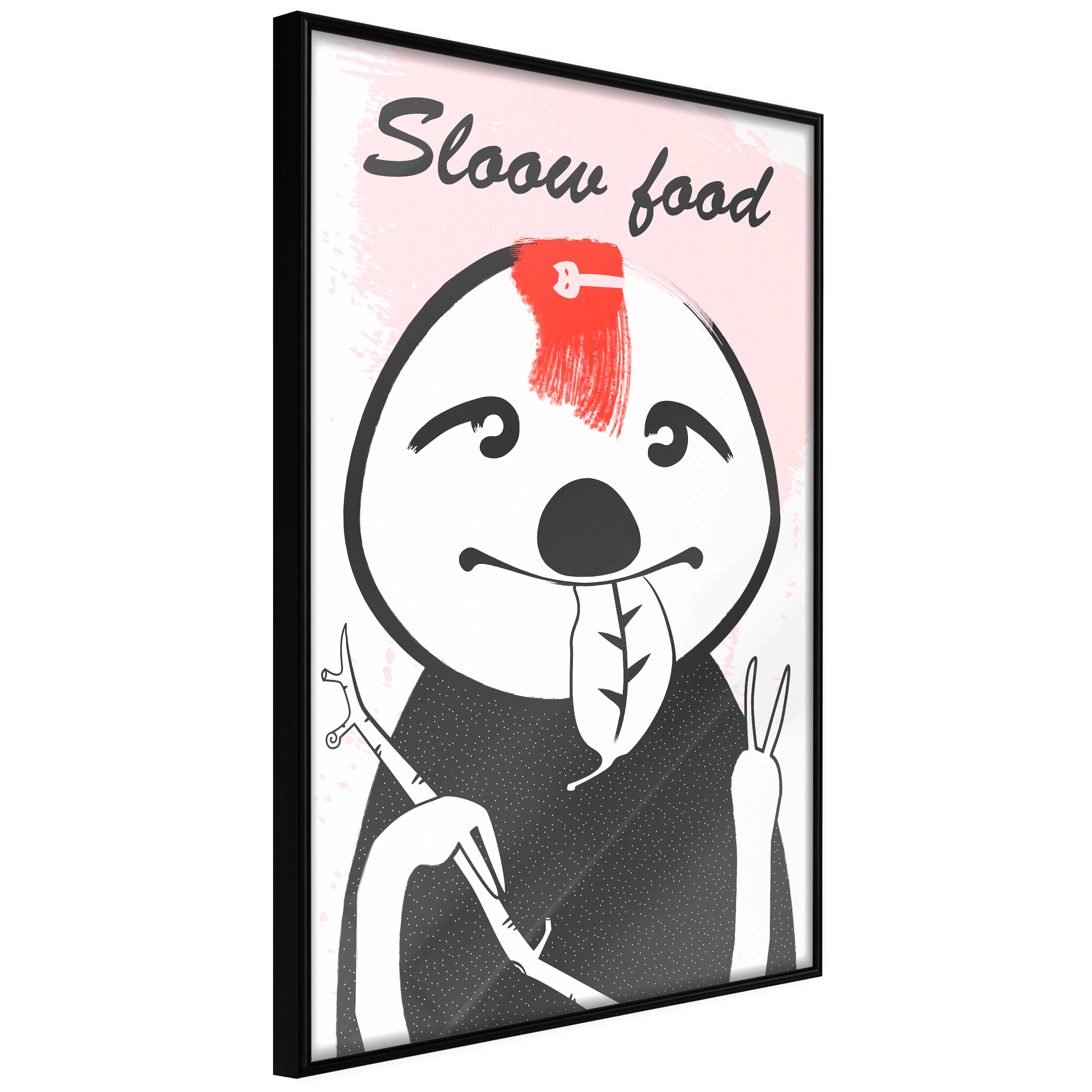 Affisch - Sloth Trendsetter [Poster] 20x30 Svart ram, 20x30 cm