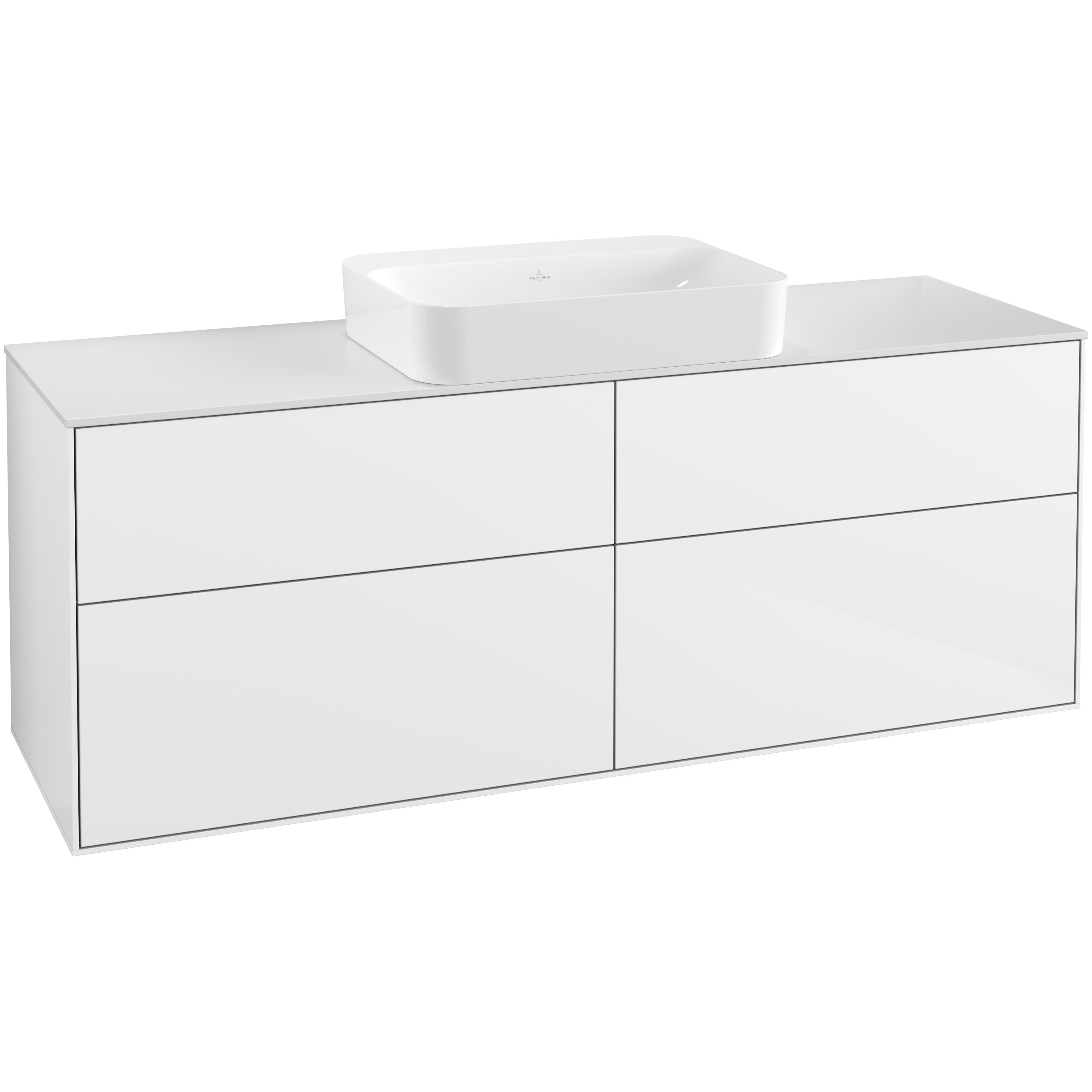 Tvättställsskåp Villeroy & Boch Finion med 4 Lådor och Bänkskiva för Fristående Tvättställ