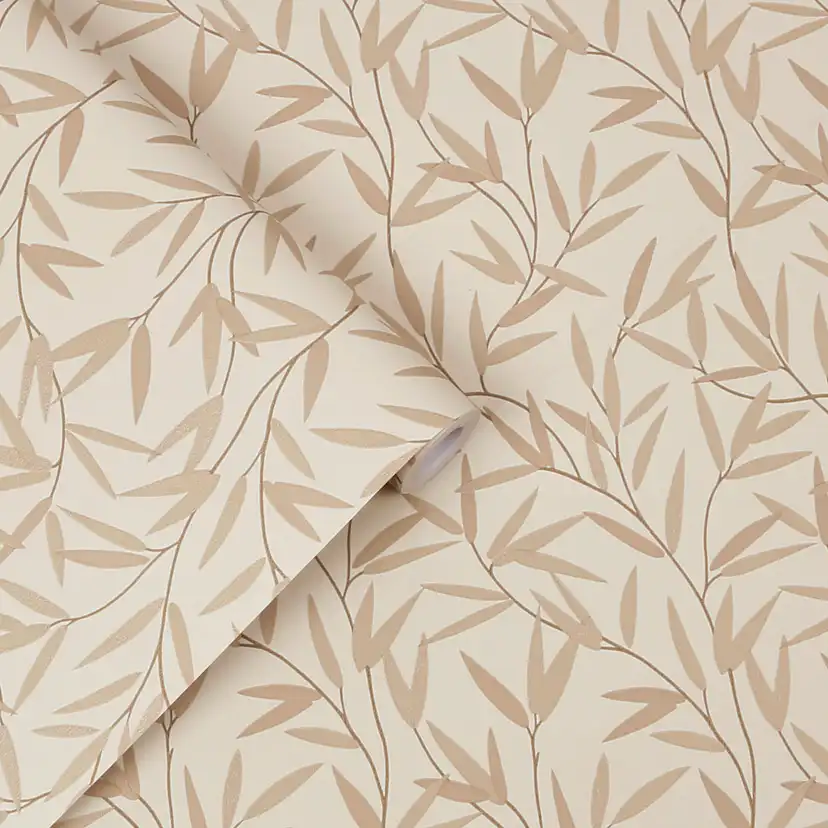 Tapet Laura Ashley Willow Leaf Naturel