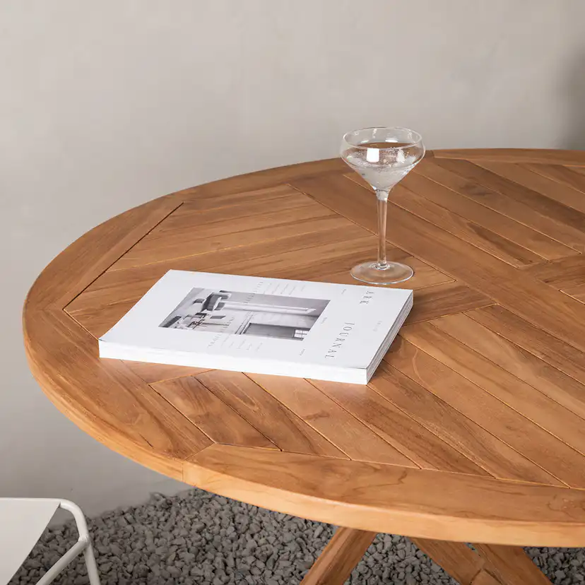 Utebord Venture Home Kenya Teak Ø120 cm