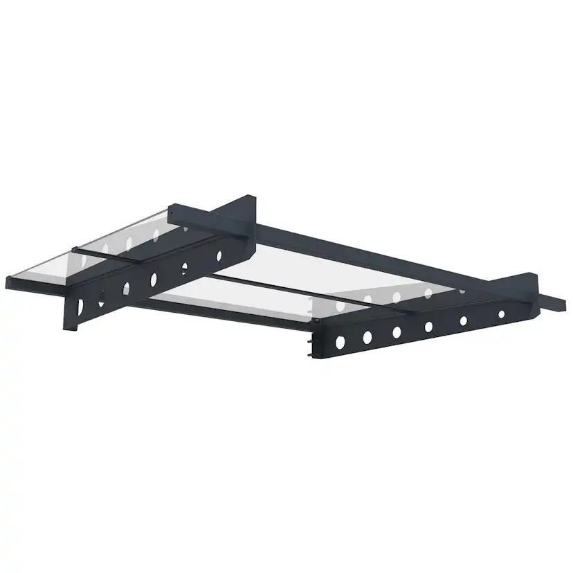 Entrétak Fornorth Modern Aluminium/Akryl 120x80 cm Väderbeständig