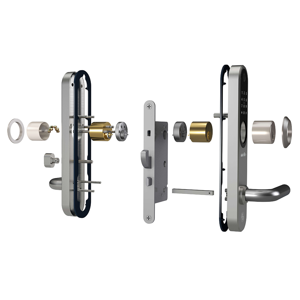 Elektroniskt Dörrlås Beslagsgruppen Nordic+ Fingeravtryck