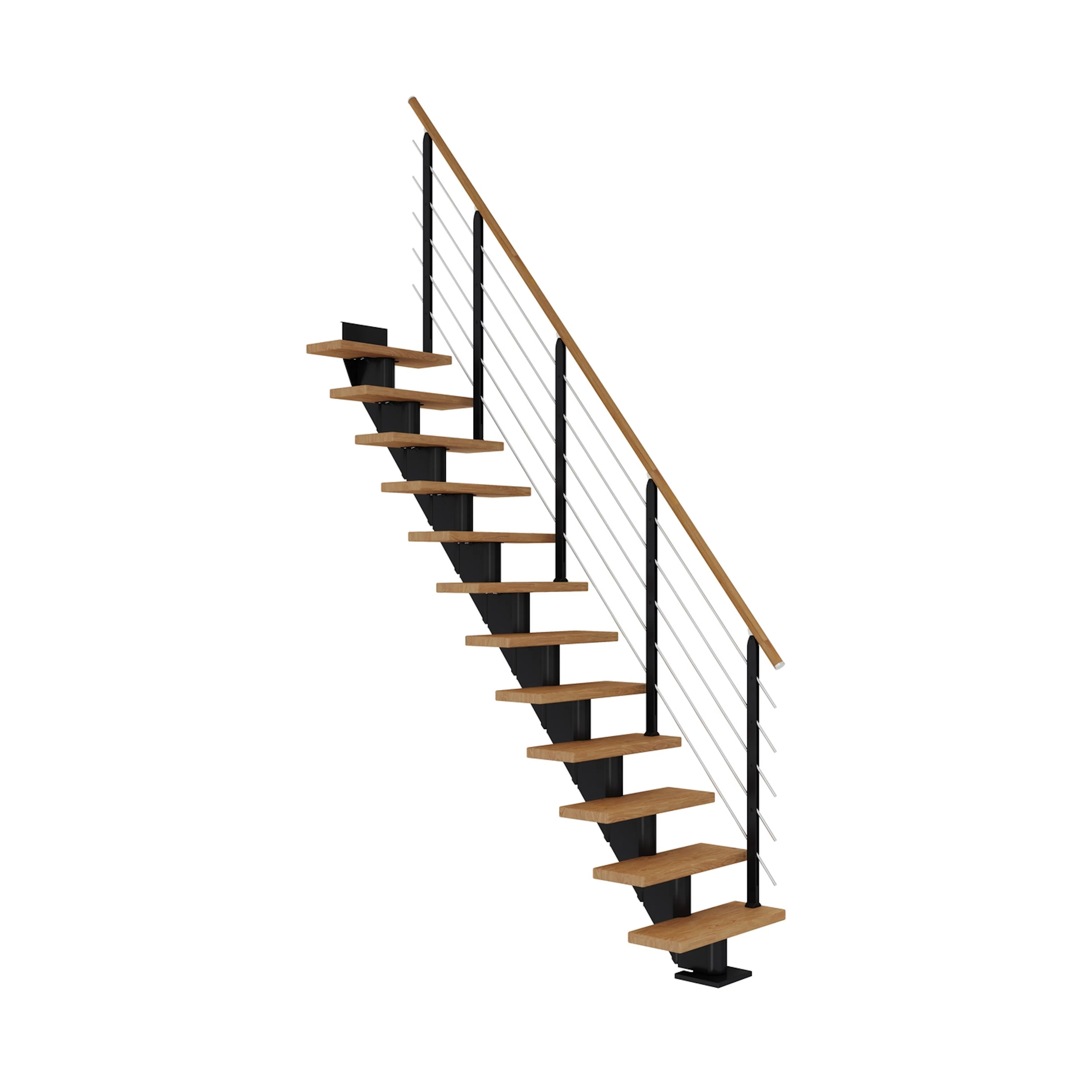 FRANKFURT ek oljad rak svart DESIGN 13T 75W Svart, LxB: 2140x790 mm