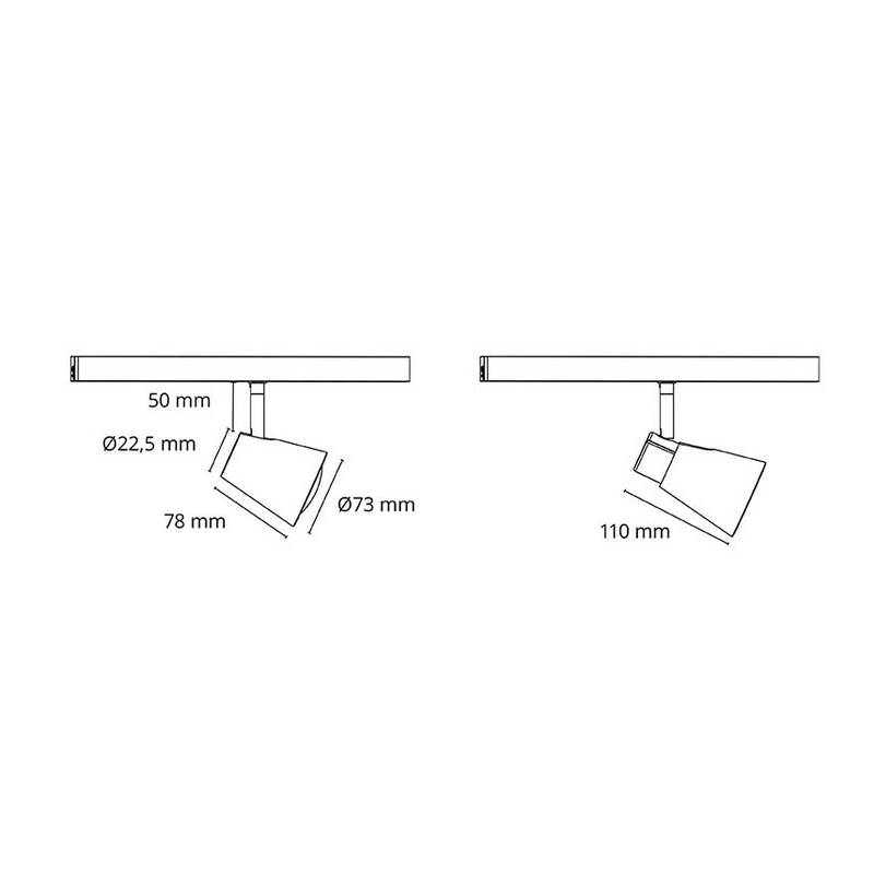 Spotlightskena SG ARMATUREN Zip Zoom 230V M-Vit 6,5W
