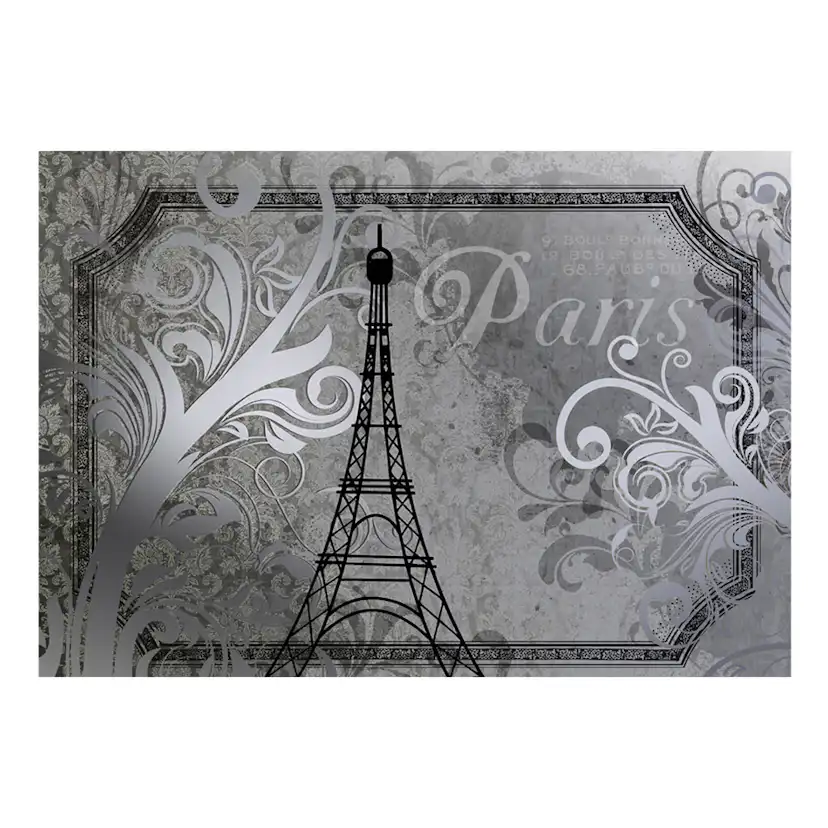 Vintage Paris - silver 100x70 Storlek: 100x70 cm