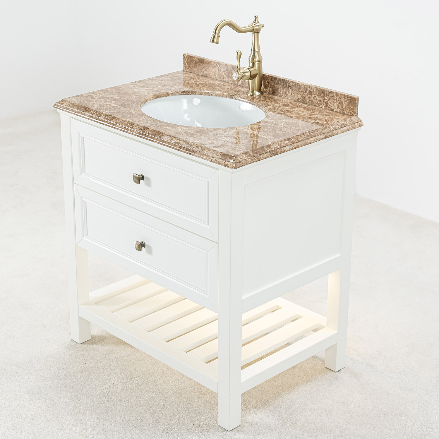 Tvättställsskåp Vesani Utah Beige Marmor