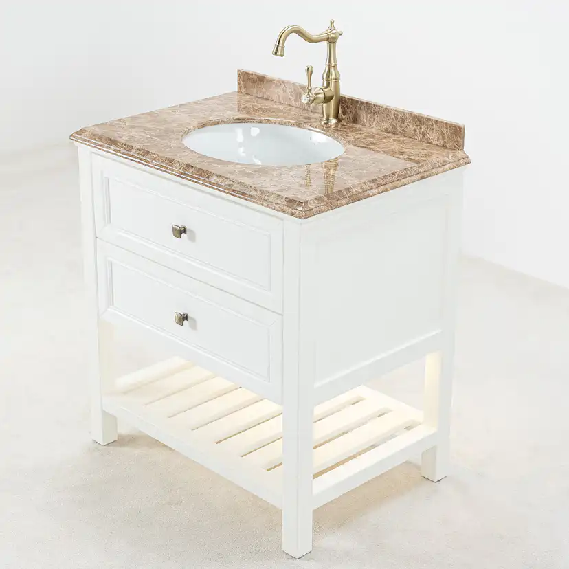 Tvättställsskåp Vesani Utah Beige Marmor