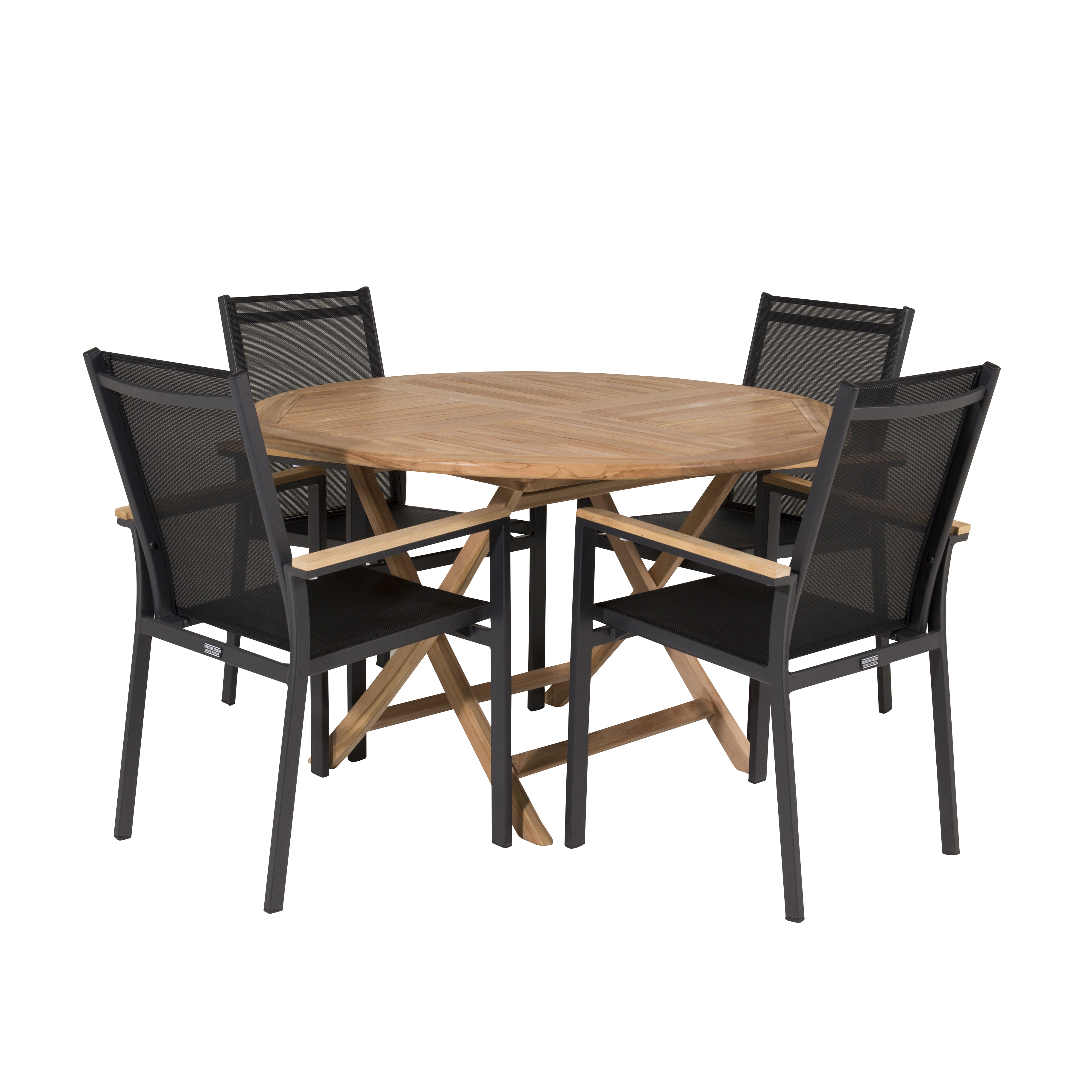 Matgrupp Venture Home Kiara Ø 120 med 4 Thea Matstolar