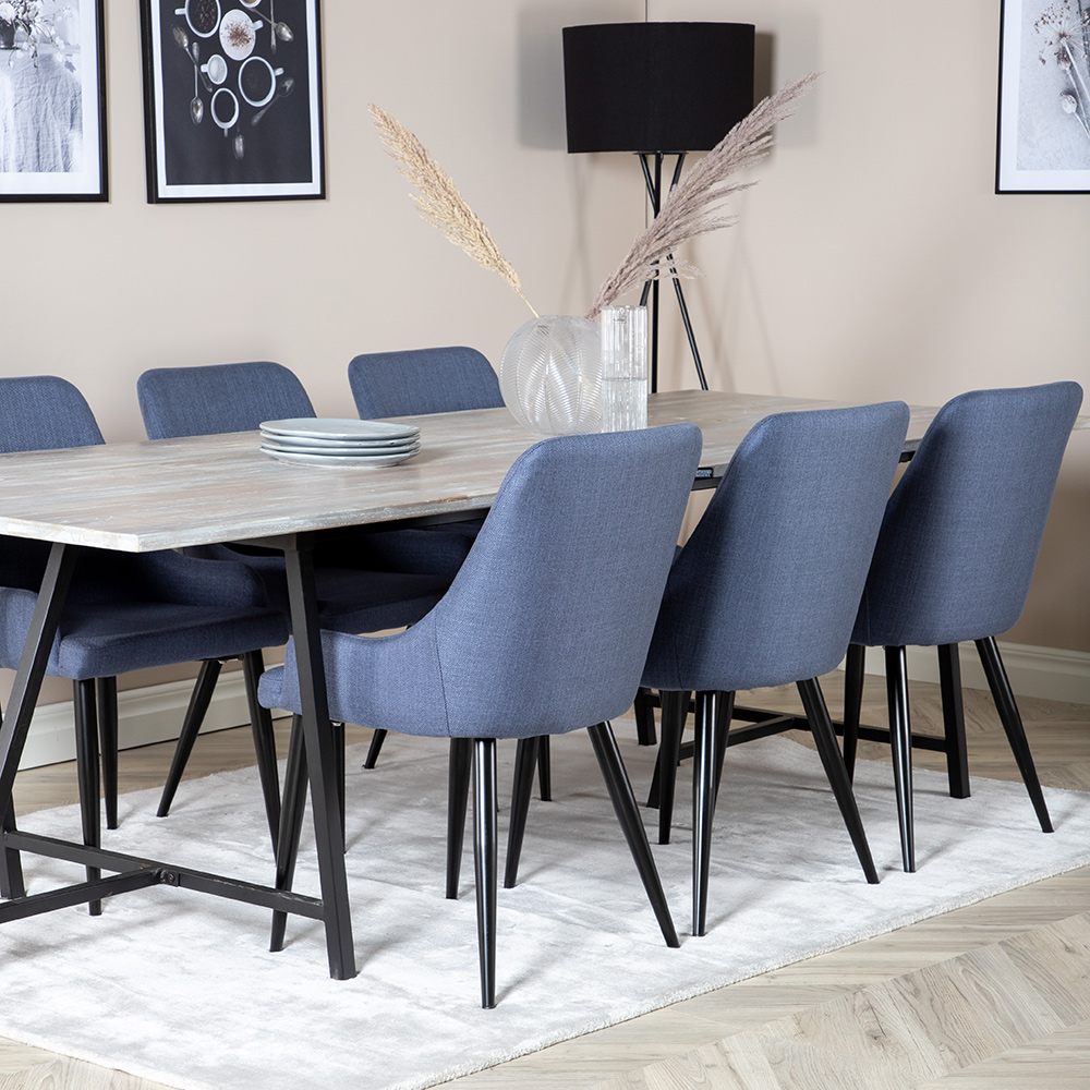 Matgrupp Venture Home Jenni med 6 Plake Stolar