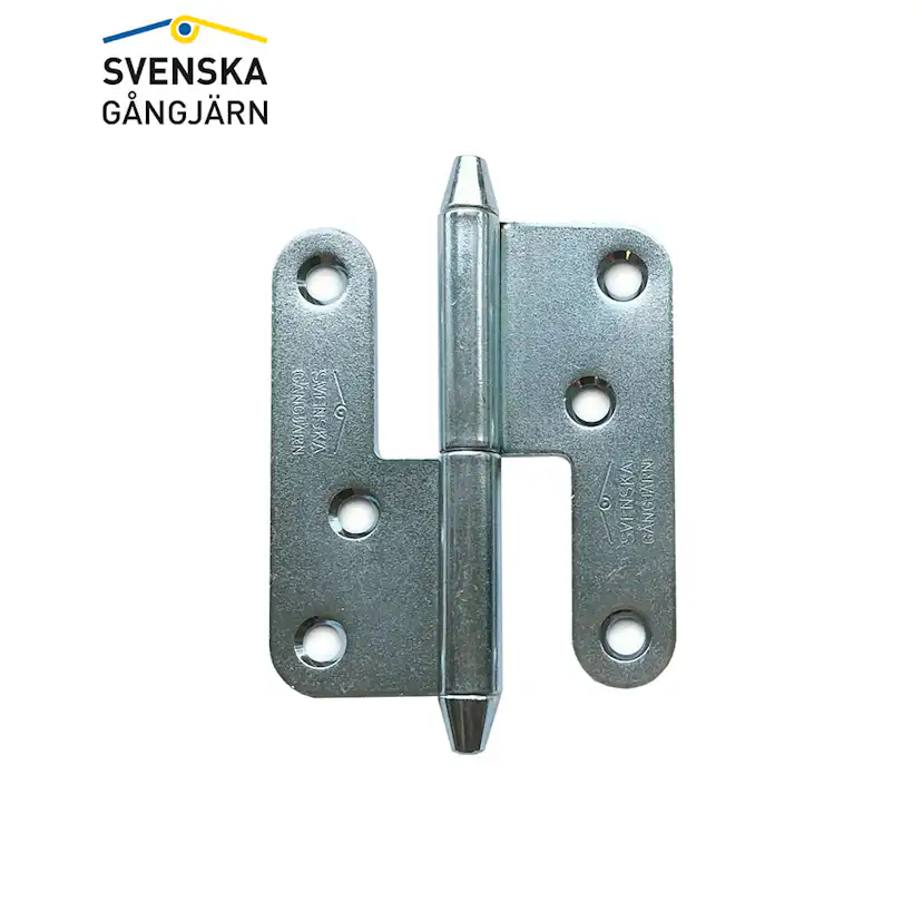 Gångjärn 1222-85 Hö förz konisk knopp 100 st/frp Höger, Elförzinkad, Konisk knopp