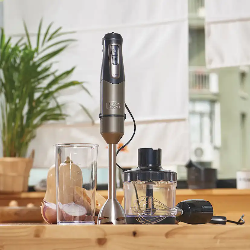 Stavmixer Black+Decker Blender Set 1200W Brushed