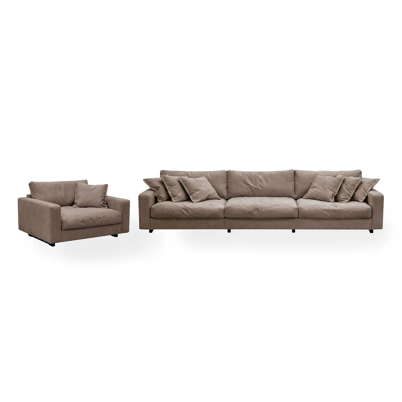soffgrupp Scandinavian Choice Valencia Extra Djup 5-sits Soffa + Fåtölj i ChenillexStorm 18