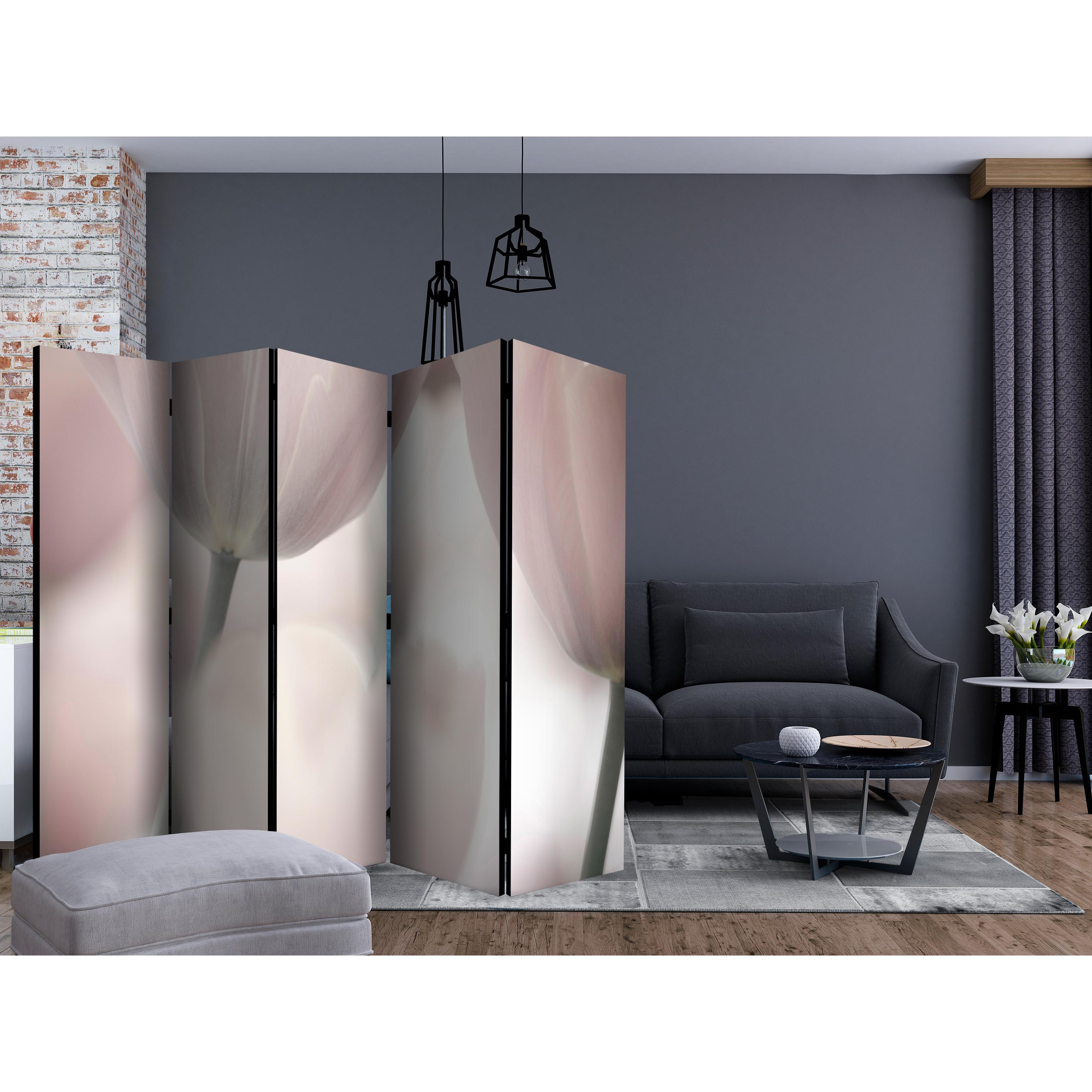 Rumsavdelare Skärmvägg Arkiio Tulips Fine Art Black and White II 225x172 cm